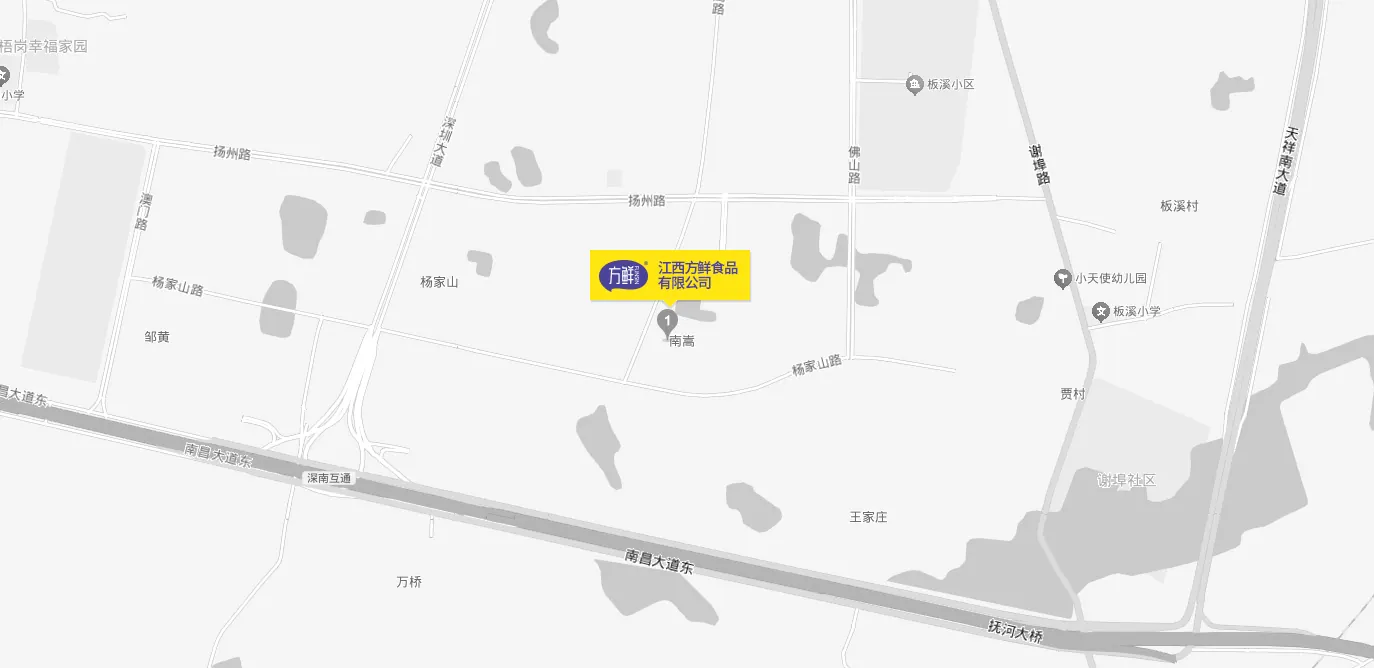 方鲜公司位置示意地图